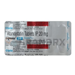 Lipvas 20 mg Cipla